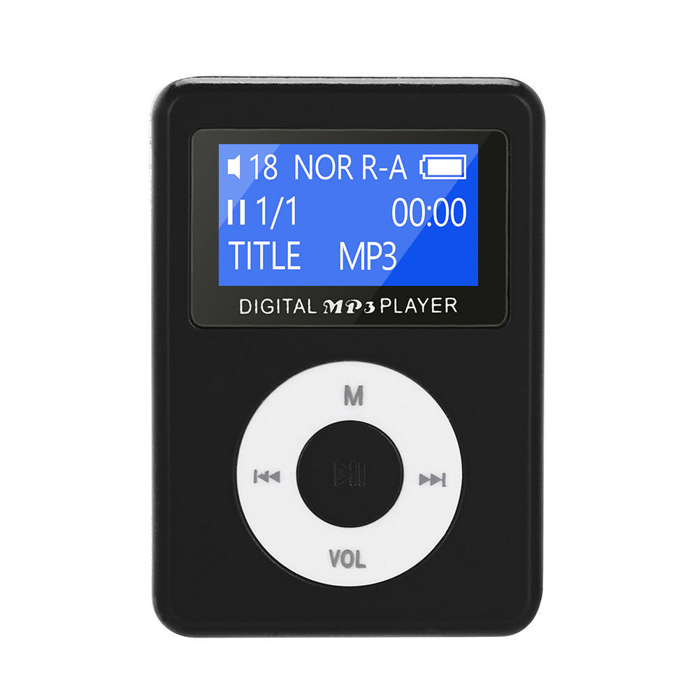 【中古品】【ブラック】 長方形 スピーカー内蔵 液晶画面付き MP3 音楽 プレイヤー SDカード式_画像2