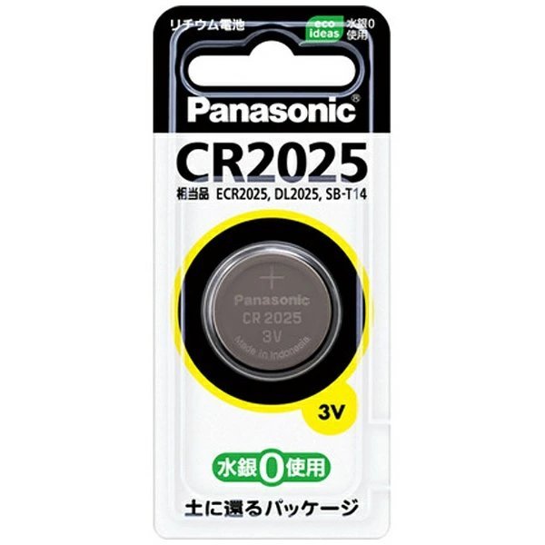 パナソニック　Panasonic CR2025P コイン型電池 [1本 /リチウム][CR2025P]_画像1