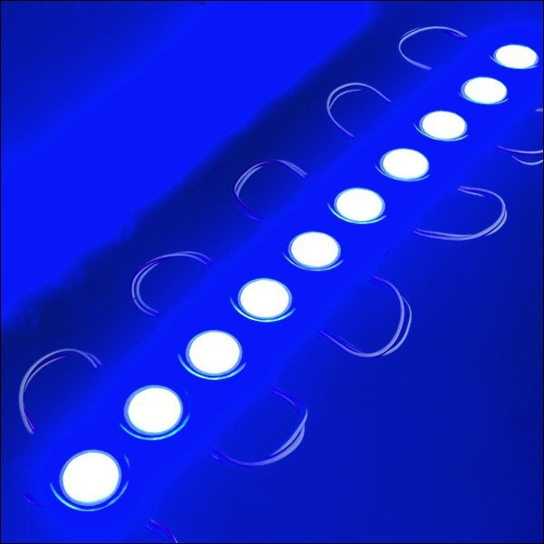 メール便送料無料 LED チップマーカー [青 12V 10コマ] アンダーライト シャーシマーカー ダウンライト サイドマーカー ブルー/9и_画像6