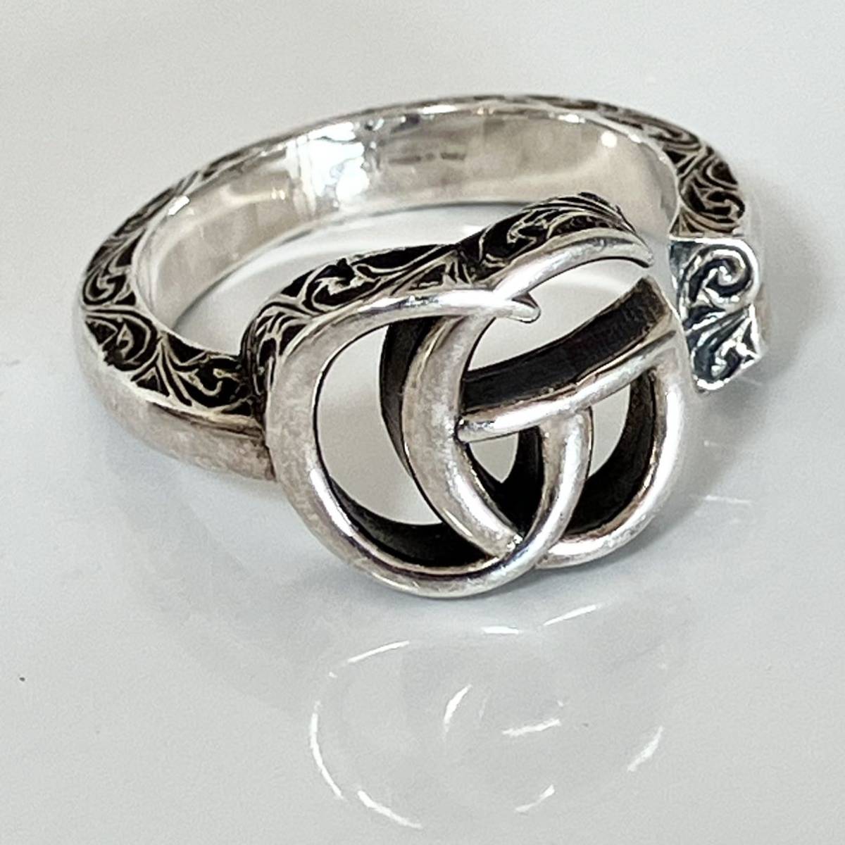 Gucci Gucci взаимодействует GG Silver Sv925 кольцо красивые товары