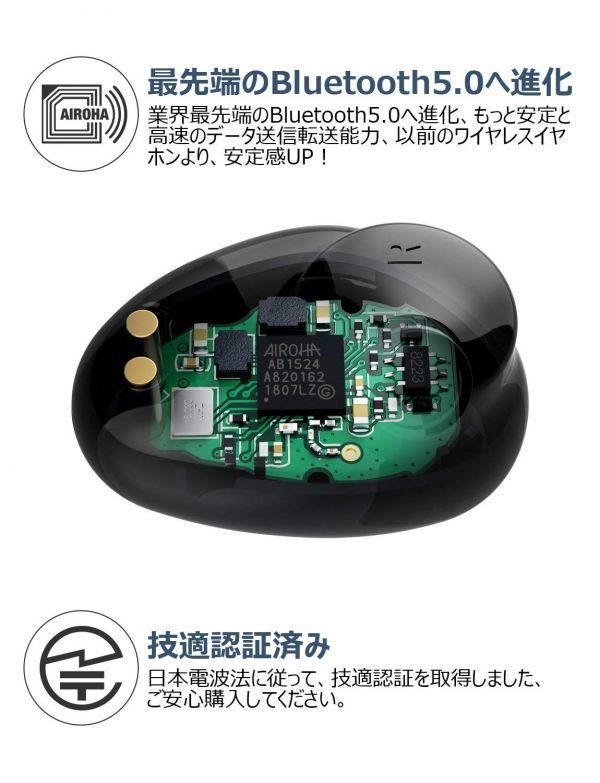  原文:【９８０円売り切り・新品・未使用】完全ワイヤレス イヤホン Bluetooth イヤホン 【Bluetooth5.0進化版】