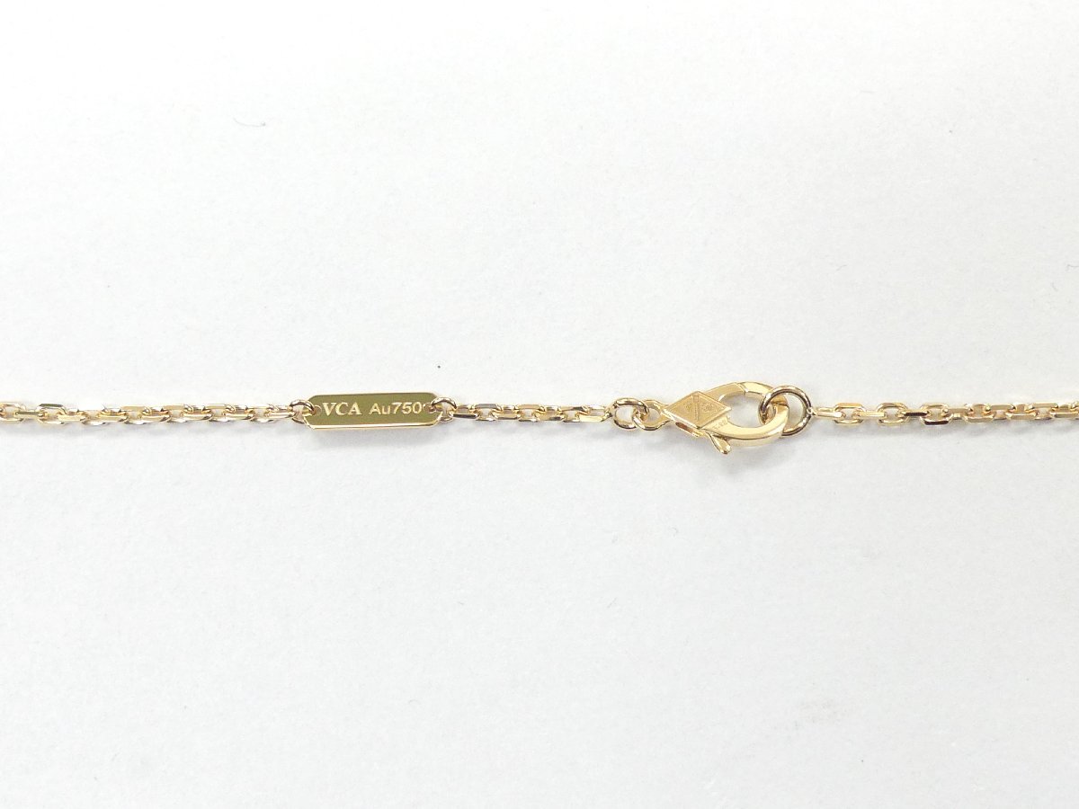  unused Van Cleef & Arpels Magic aru handle bla long necklace yellow gold × onyx \'23 year domestic buy goods VCARO49M00