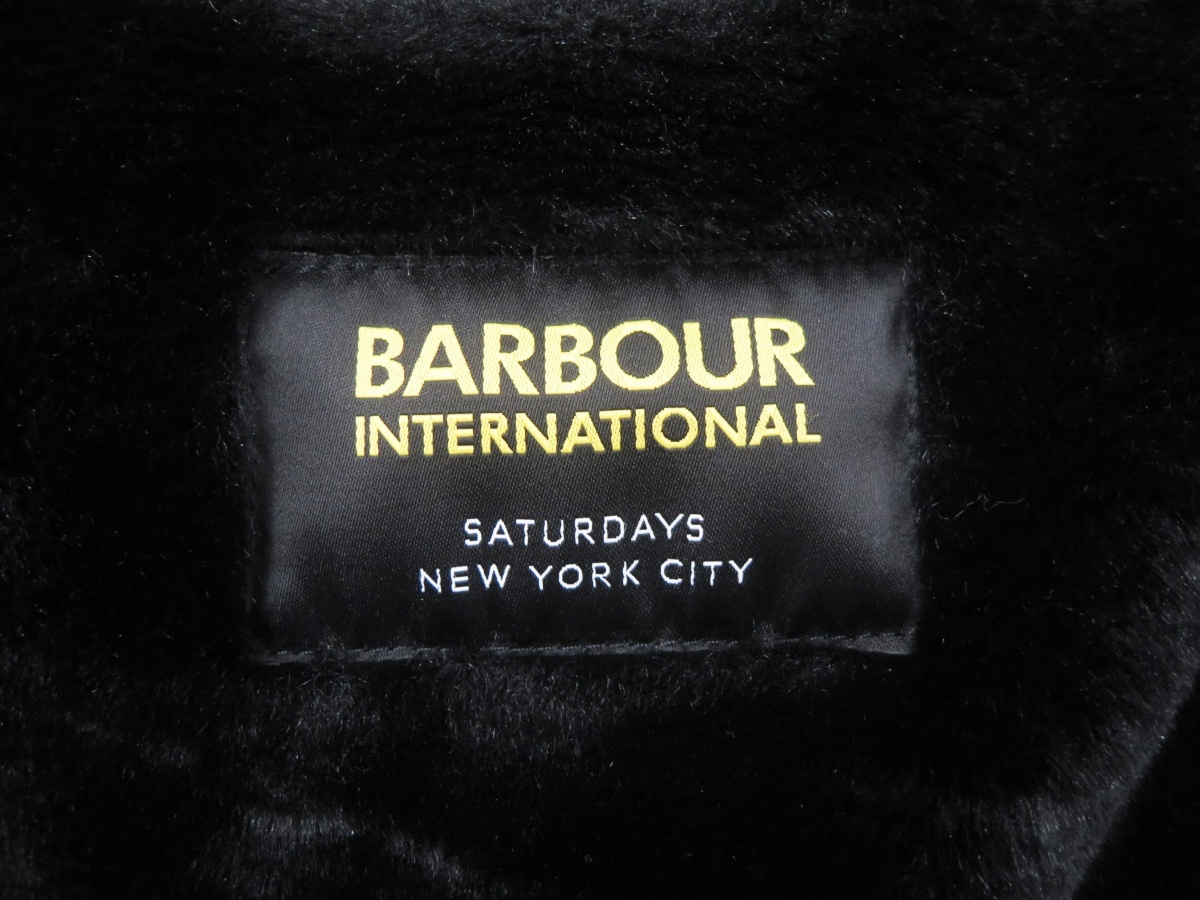 Barbour×Saturdays NYC サタデーズ ニューヨークシティ B.INTL QUILTED WINTER ワックスコットン キルティング バイカージャケット_画像4