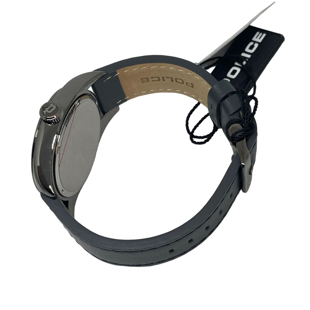 【新品】ポリス police 腕時計　メンズ時計　クォーツ　レザー　JA22044 ブラック　黒