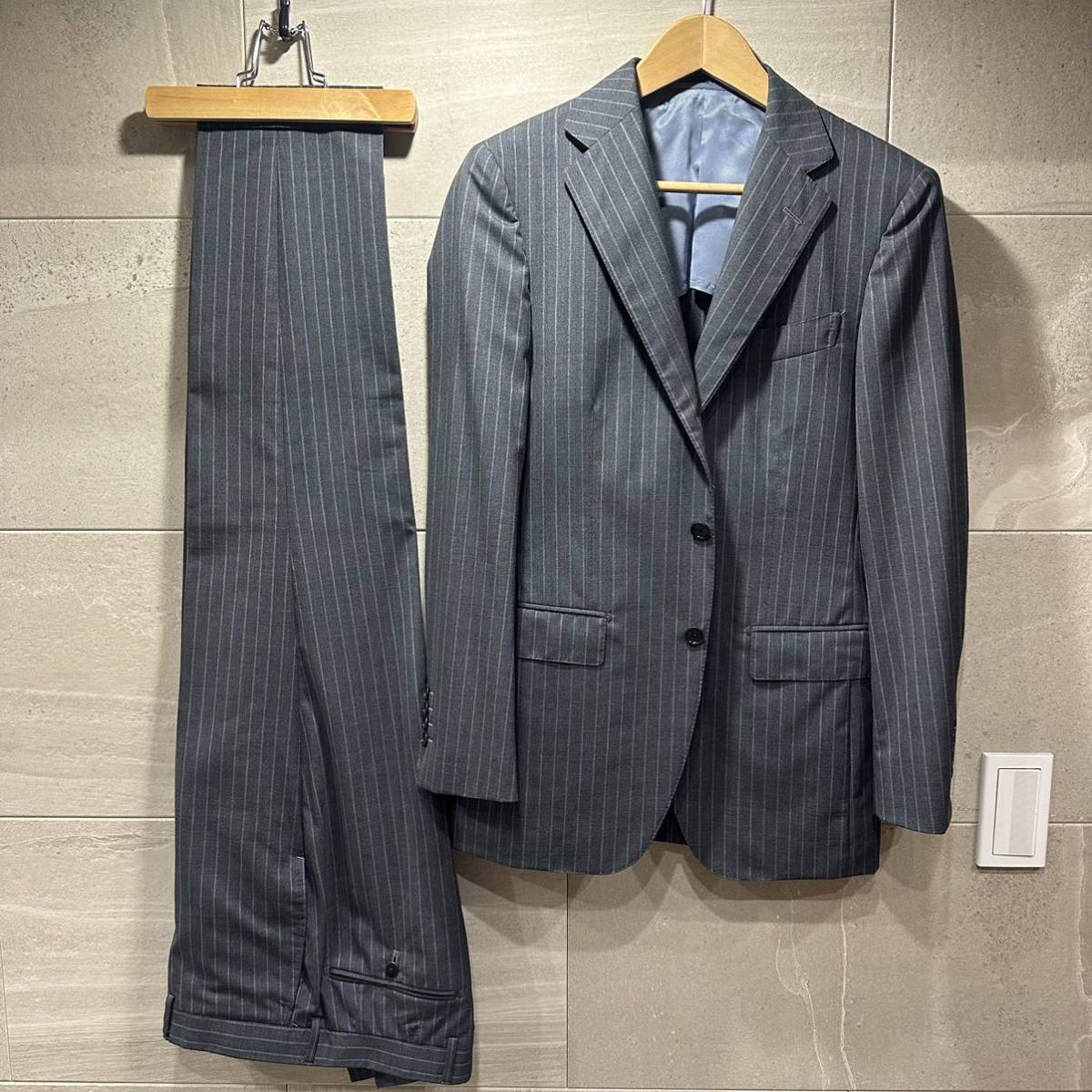 BEAMS F/ビームスF ストライプスーツ size46