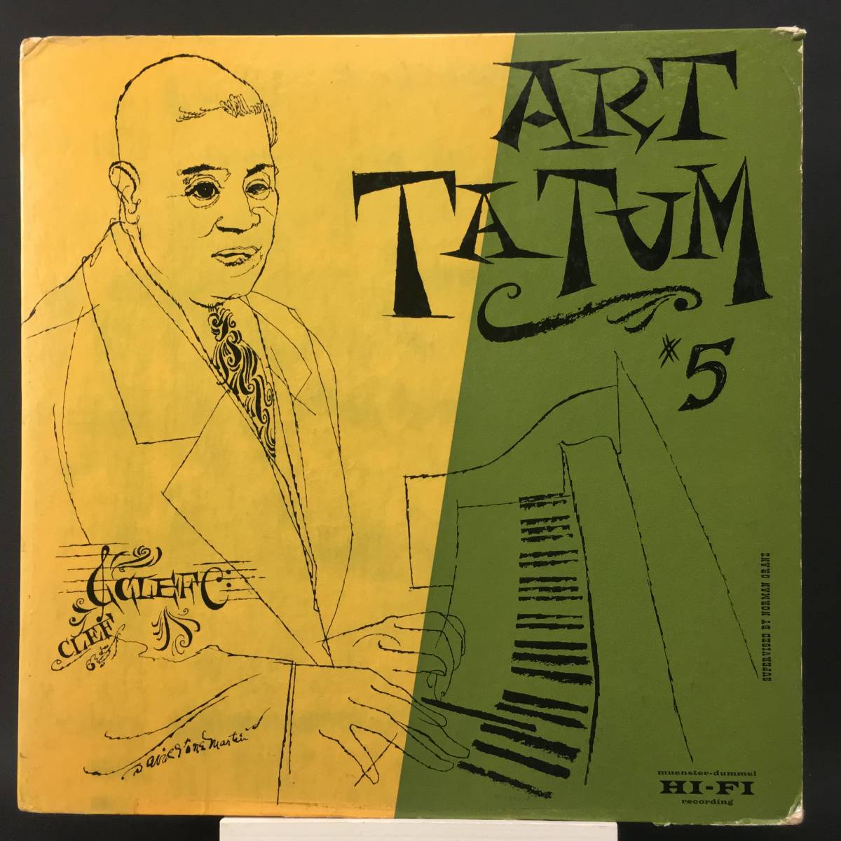 ◆ The Genius of Art Tatum No.5◆David Martin Stone ◆ CLEF 米 深溝_画像1