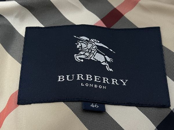 【B519】美品 バーバリー Burberry トレンチコート ブラウン系 サイズ46 着丈91.5cm レディース_画像7