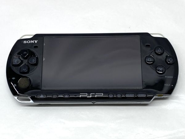 【B575】PSP 本体 通電確認済み ブラック PSP-3000 ソフト 太鼓の達人 現状品 b_画像3