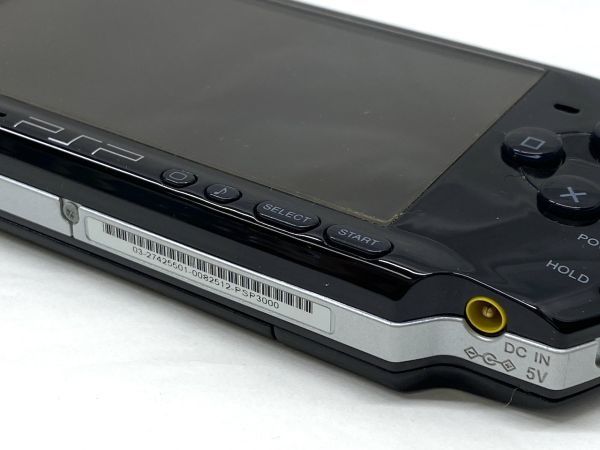 【B575】PSP 本体 通電確認済み ブラック PSP-3000 ソフト 太鼓の達人 現状品 b_画像9