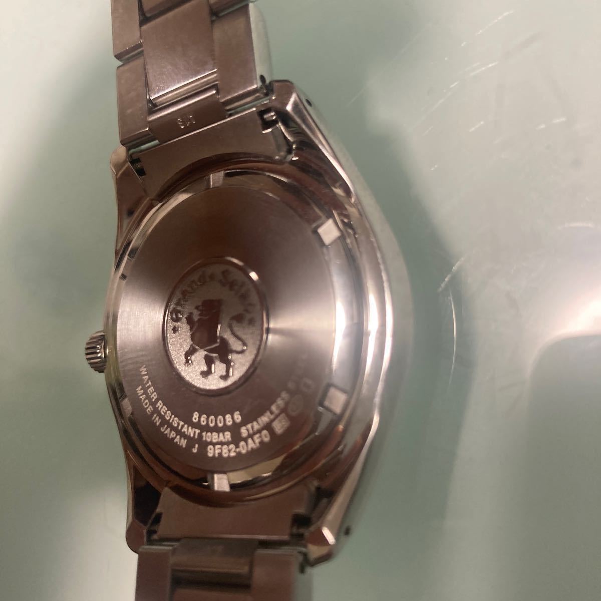 GS グランドセイコー SEIKO セイコーSBGV221/9F82-0AF0 デイト クォーツ メンズ腕時計 実働　美品_画像6