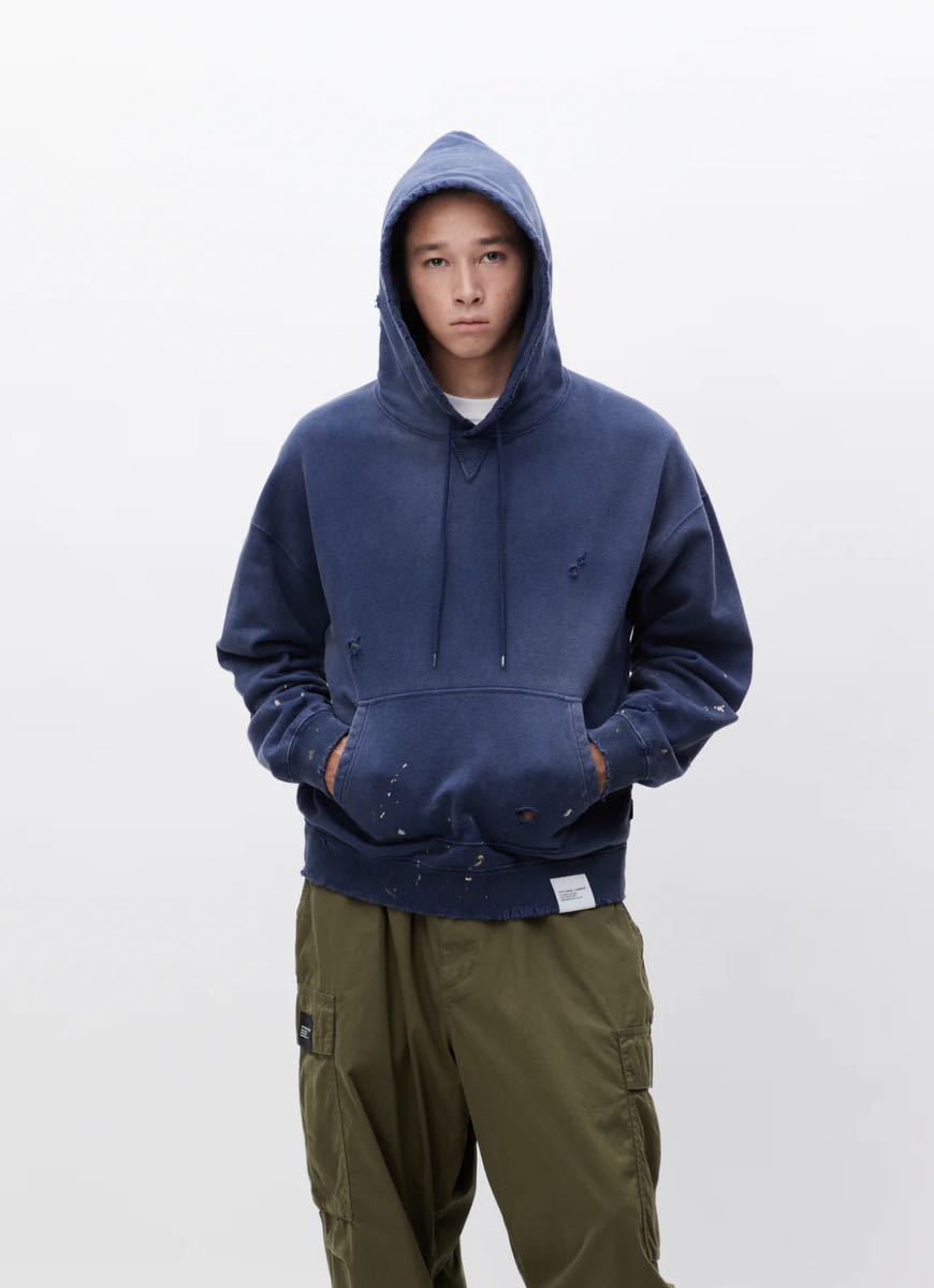 NEIGHBORHOOD DAMAGE SWEATPARKA LS GREIGE/L 232OKNH-CSM02 _画像4