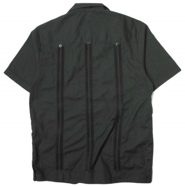 MY CUBAN STORE マイキューバンストア キューバシャツ MY200TC16011 M ブラック 半袖 開襟 刺繍 オープンカラー トップス g14269_画像2