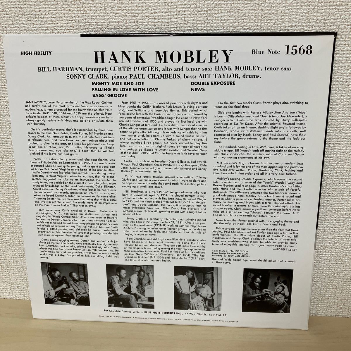CLASSIC RECORDS/HANK MOBLEY/BLUE NOTE/BN 1568/MONO/200G/DEEP GROOVE_画像2