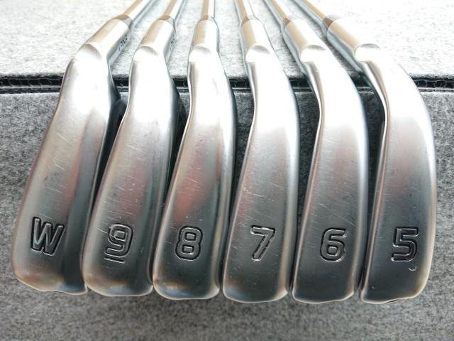 PING ピン G410 黒ドット #5-PW 6本セット N.S.PRO MODUS3 TOUR 105 スチール (S) グリップカラーコード：アクア 日本仕様_画像3