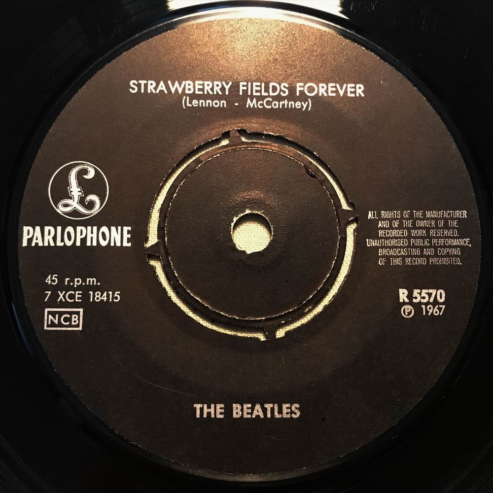 ◆スウェーデンORG◆ BEATLES / STRAWBERRY FIELDS FOREVER ◆貴重ジャケット付き　/PARLOPHONE黒ラベル_画像3