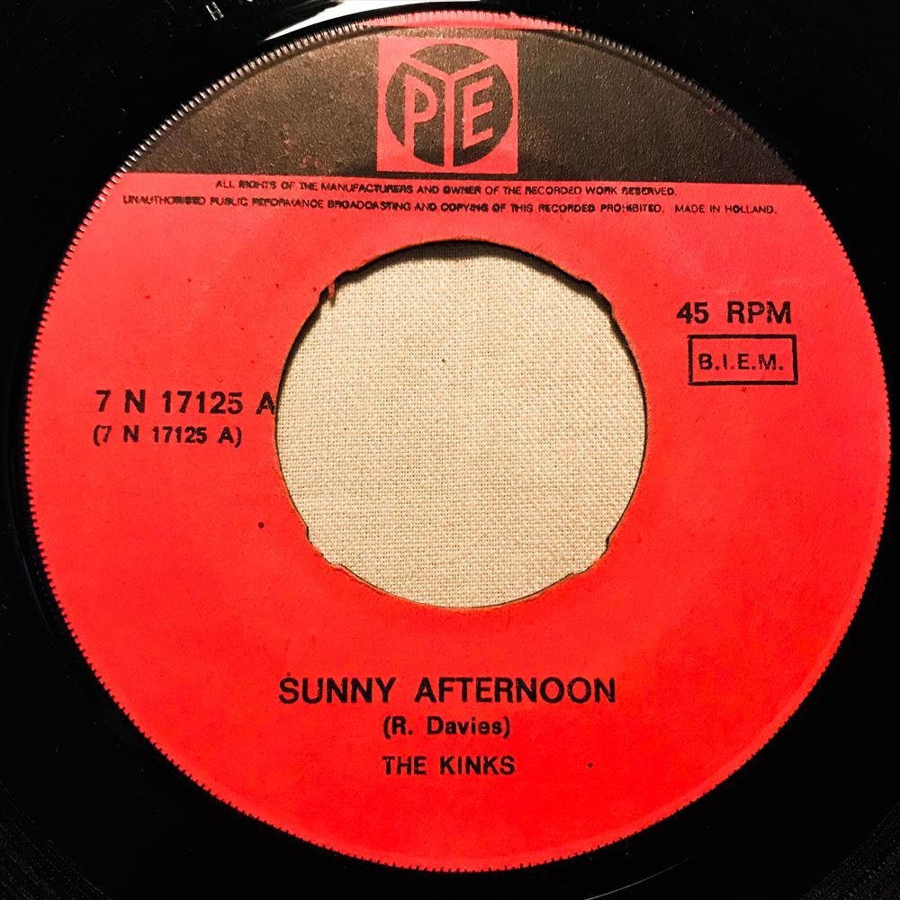 ◆オランダORG◆ KINKS / SUNNY AFTERNOON ◆貴重ジャケット付き_画像3