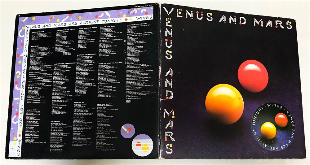 ◆UK ORG◆ WINGS / VENUS AND MARS ◆PAUL McCARTNEY　マト2U/1U　ポスター2種付き_画像5