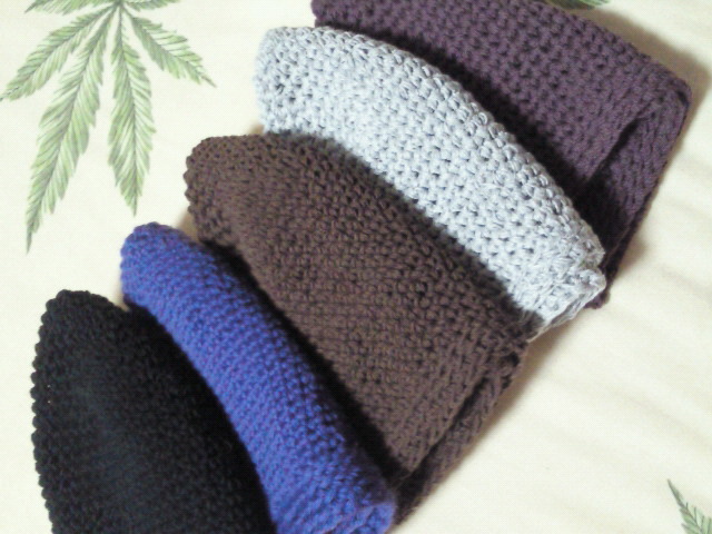 年中被れる 浅型１５㎝▲イスラム帽▲　コットン・綿１００％/オリーブ　細編み　ハンドメイド_画像2