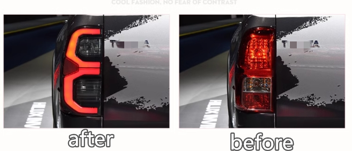 トヨタ ハイラックス GUN125 2015年- LEDテールライト テールランプ 左右2Pセット 　外装カスタム 2色可選_画像7