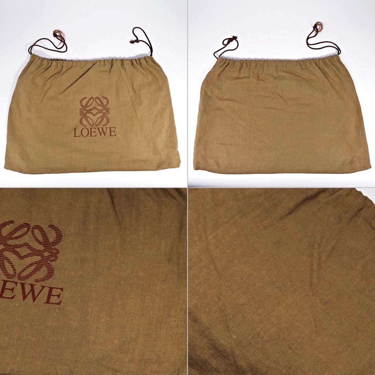 LOEWE ロエベ ヴィンテージ メンズ レディース セカンドバッグ クラッチバッグ ダークブラウン 茶 鍵 保存袋付き 005FUZI39_画像10