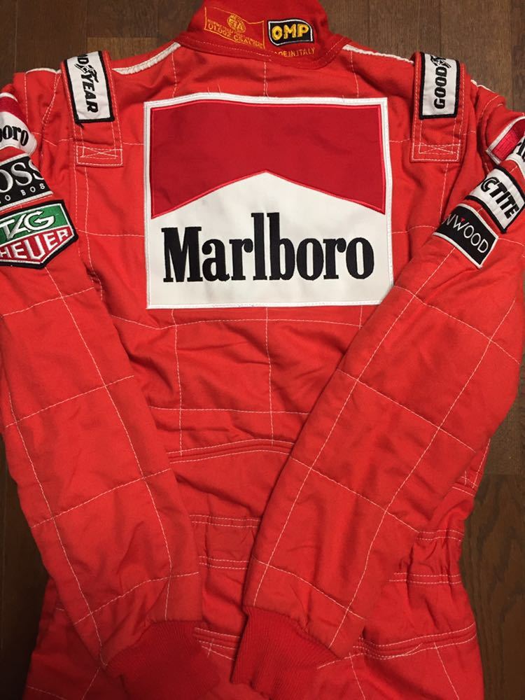 F1mika is  memory Mika HAKKINEN *95 actual use with autograph McLAREN Mercedes-Benz Marlboro racing suit ( life photograph attaching )