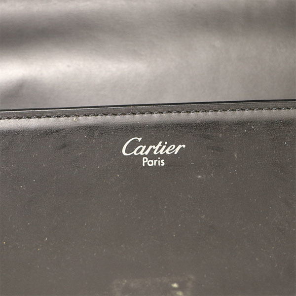 カルティエ CARTIER ブラック レザー パシャ セカンドバッグ L1000230 メンズ 【xx】【中古】4000001801003763_画像9