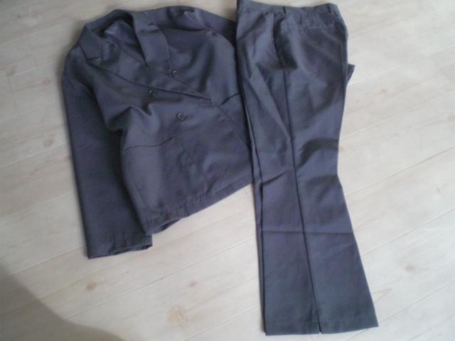 メンズ　未使用　ZIP FIVE　ジャケット＋パンツ　スーツ　セットアップ　ブルーグレー　M　クイックドライ素材_画像1