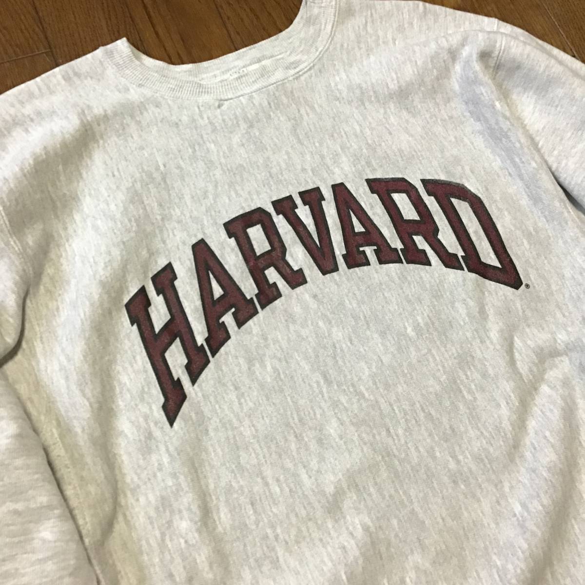 極良 80s 90s CHAMPION Reverse Weave HARVARD Vintage 染み込み リバースウィーブ スウェット S USA製 / パーカー YALE LEVIS 501 506 XX_画像1