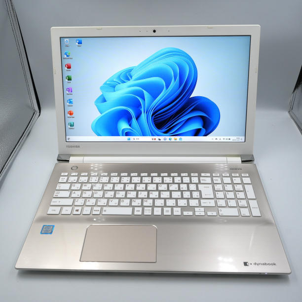 ★Office付き！ 美品★ 15.6 TOSHIBA ノートPC dynabook T65/DG Core i7-7500U windows11 home 16GB SSD 256GB カメラあり フルHD (241)_画像8