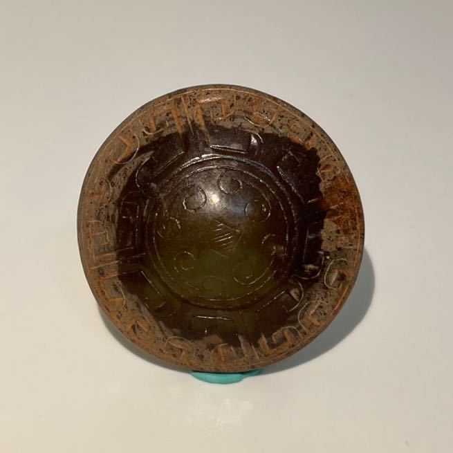 【聚寶堂】古玉彫刻 5 5cm×1 5cm 根付 中国美術 古玩 WH 27|