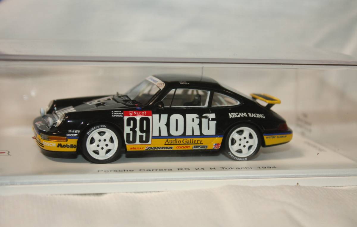 ★スパーク 1/43 ポルシェ Carrera RS 24H Tokachi 1994年#39 (Porsche 964RS KORG KEGANI RACING) 300台限定 品番SJ013