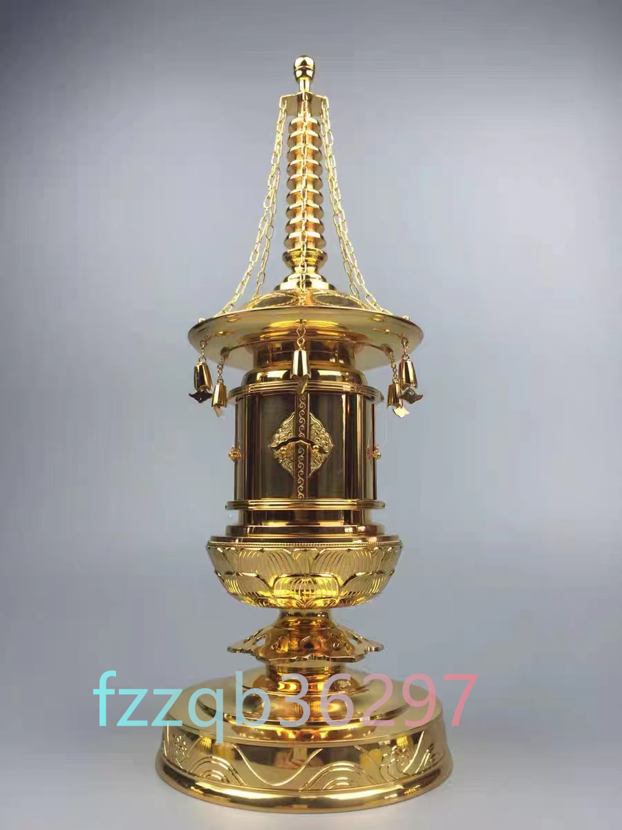 舎利塔 密教法具 仏具 真鍮製 32cm 仏具一般 舎利塔 密教法具 仏具 真鍮製 32cm 仏具一般