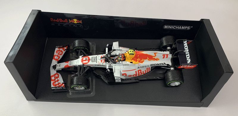 MINICHAMPS/ミニチャンプス 1/18 レッドブル ホンダ F1 RB16B S.ペレス 2021 トルコGP 3位 ありがとう《フィギュア・山城店》◆O3226_画像2