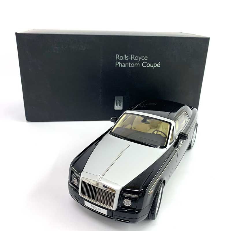 2024人気新作 KYOSHO 1/18 《フィギュア・山城店》◆U555 ダイアモンドブラック クーペ ファントム ロールスロイス 乗用車
