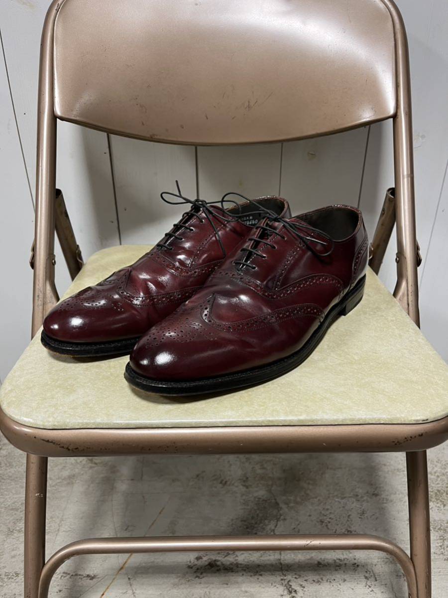 美品 USA製 Dexter ウィングチップ エンジ 革靴 US12M デクスター レザーシューズ アメリカ製 30㎝ ブラウン