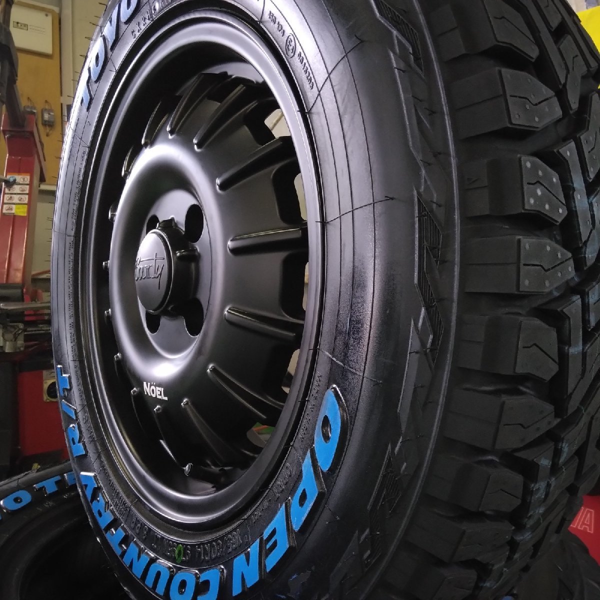 プロボックス TOYO OPENCOUNTRY RT 165/80R14 ホワイトレター 14インチ タイヤホイールセット NOEL ノエル_画像5