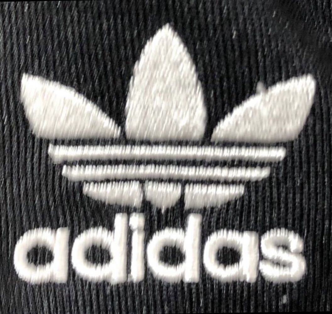 ■ adidas originals アディダス オリジナルス ■ トレフォイル ロゴ 刺繍 スリーライン ジャージ トラック パンツ ブラック L_画像4
