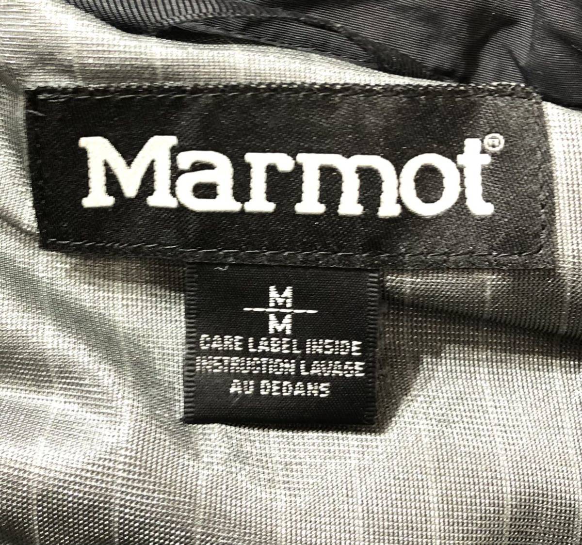 ■ Marmot マーモット ■ ロゴ 刺繍 ノマド ワーカー ナイロン ジャケット ブラック M_画像4