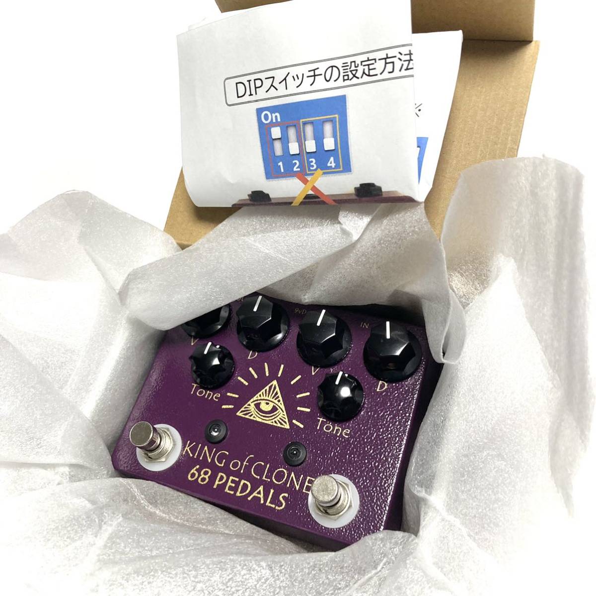 美品◆68PEDALS◆KOC アナログマン キングオブトーン 完全クローン オーバードライブ エフェクター 2チャンネル KOT 68 PEDALS ブースター_画像2