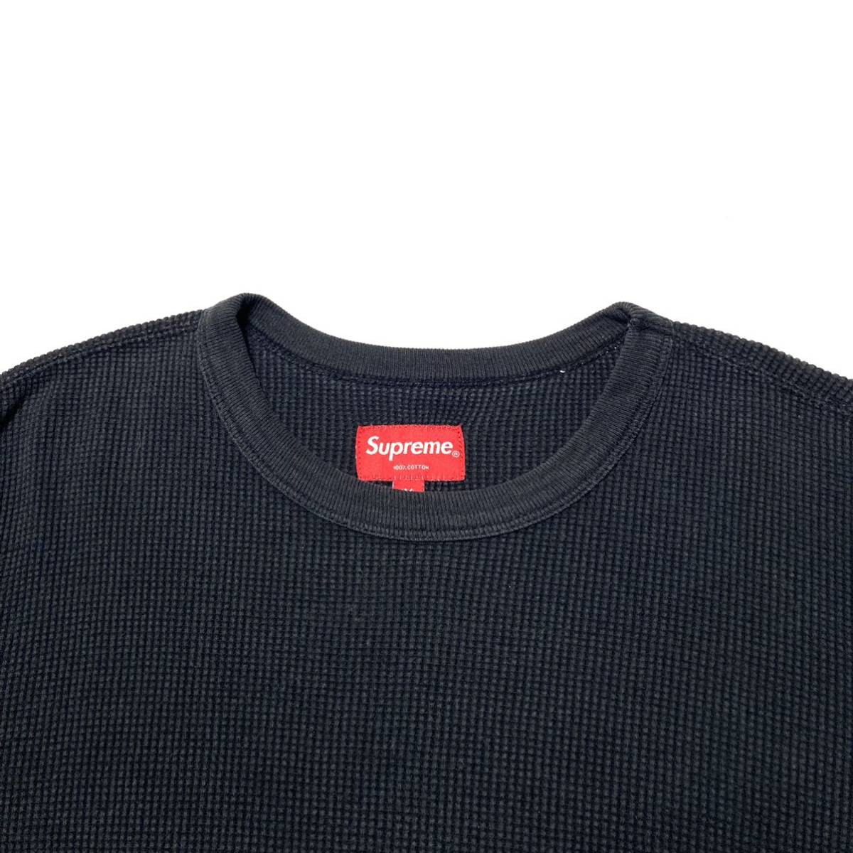 ◆Supreme◆袖ブランドロゴ サーマル ブラック M シュプリーム ロングスリーブ Thermal 長袖 トップス 長袖Tシャツ 黒 Black Brand Logo_画像5