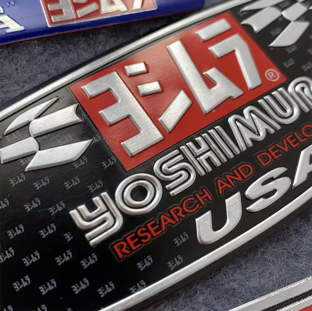 ヨシムラ YOSHIMURA  耐熱アルミステッカー　マフラーステッカー　バイクステッカー　 USA アルミ耐熱