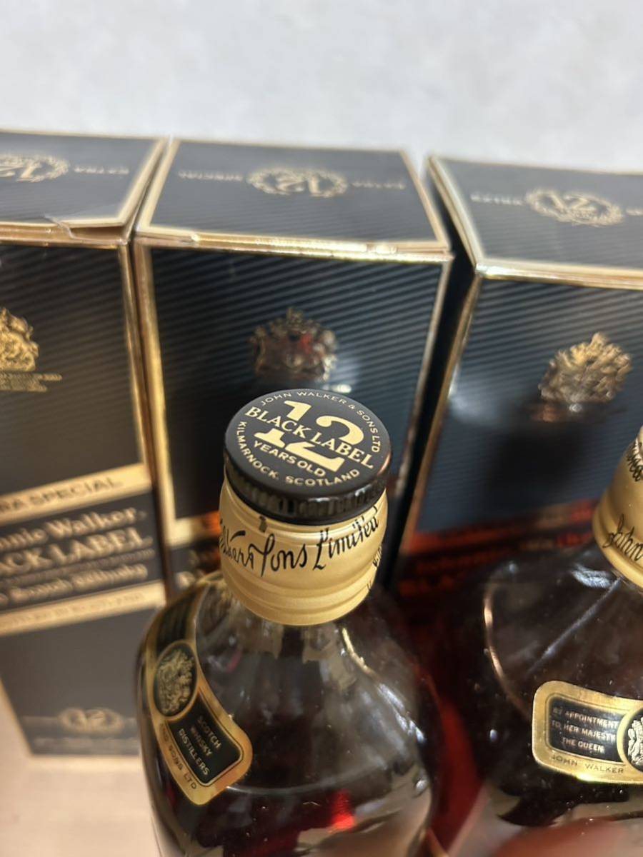 2本　未開栓 Johnnie Walker 12年ジョニーウォーカー Black Label EXTRA SPECIAL Old Scotch Whisky スコッチ ウイスキー 43度 750ml 特級_画像4