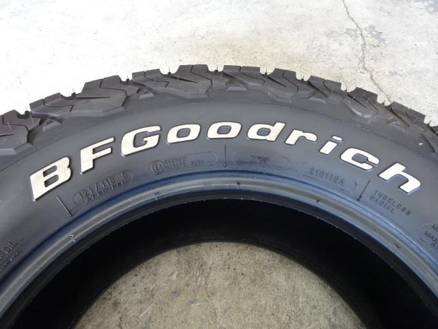 バリ山!!BF goodrich ALL-terrain T/A KO2 LT265/70R17 121/118S 10PR ホワイトレター 中古4本セット FJクルーザー等_画像2