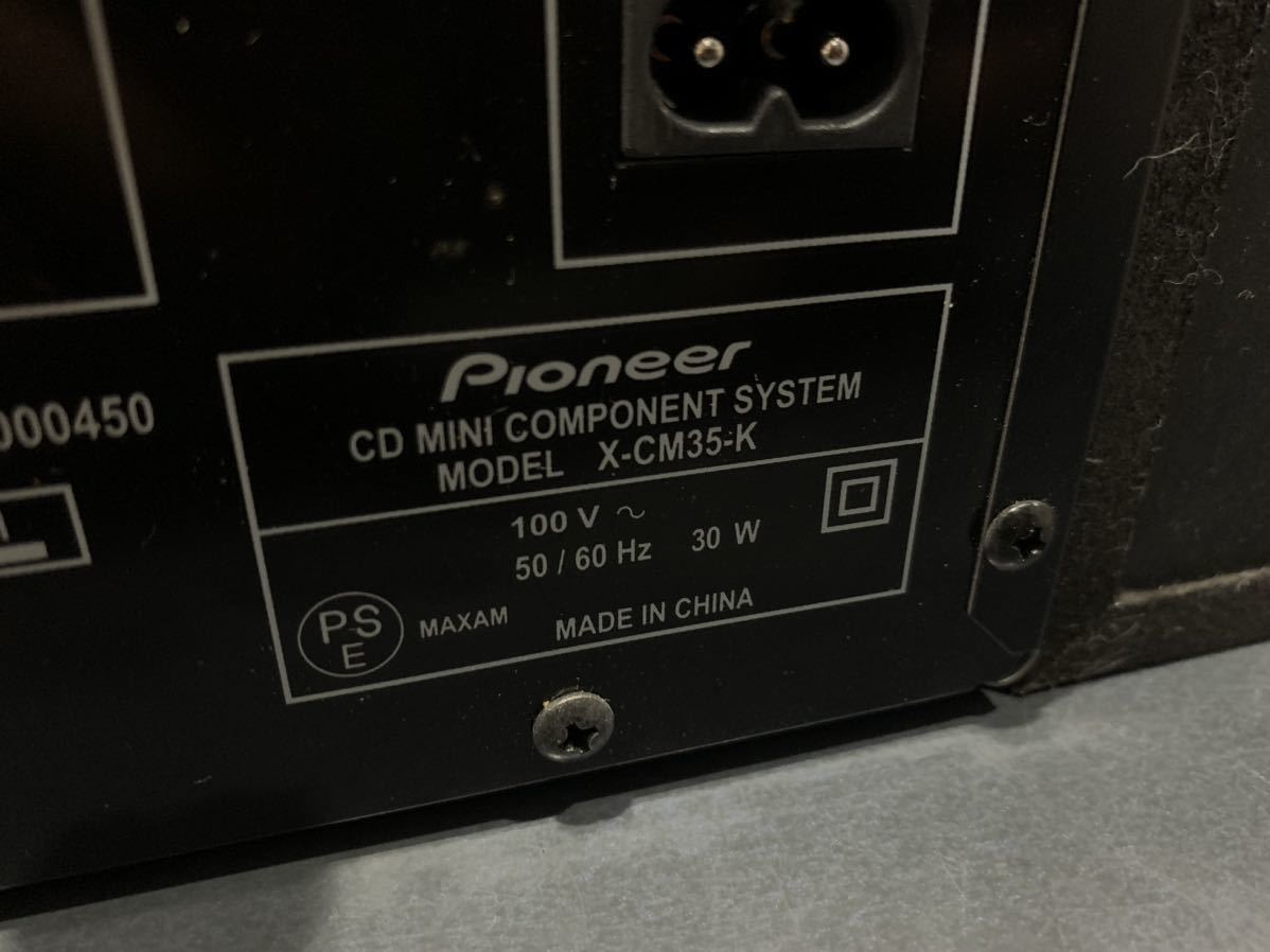 Pioneer パイオニア X-CM35-k CDコンポ Bluetooth対応　中古品_画像4