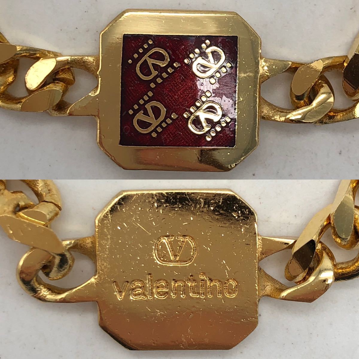 VALENTINO ヴァレンティノ ブレスレット ゴールド ロゴ アクセサリー ファッション P6708_画像2