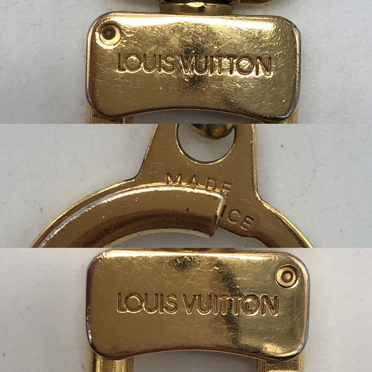 LOUIS VUITTON ルイ・ヴィトン キーリング キーホルダー アノクレ ゴールド 小物 P6839_画像5