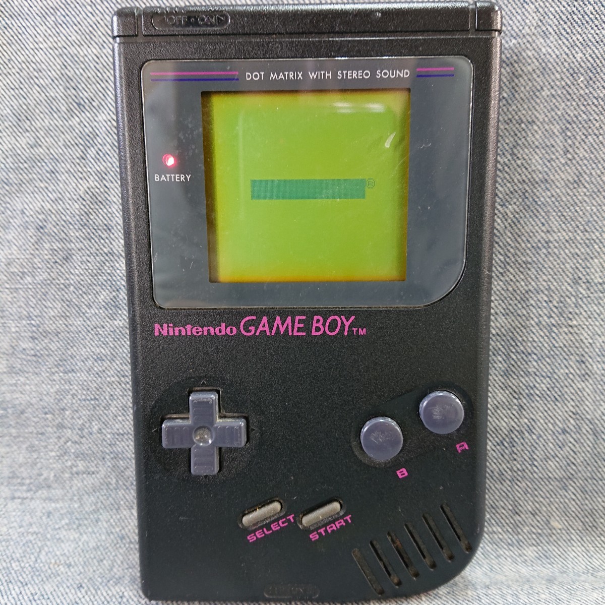【通電】『Nintendo 初代 ゲームボーイ DMG-01 充電式アダプタ ブラック 箱・説明書付き』GAME BOY 黒 任天堂 ニンテンドー DMG-03 レトロ_画像2