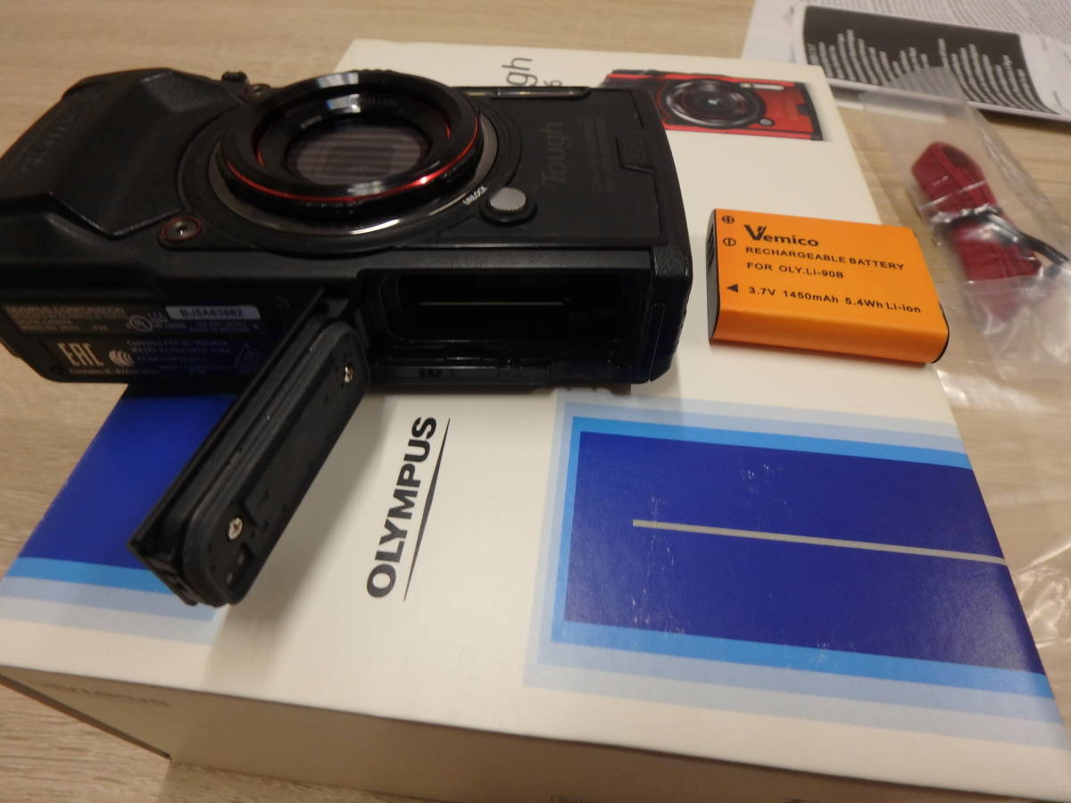 1000円スタート【中古】OLYMPUS コンパクトデジタルカメラ TG-6 ブラック レンズバリア LB-T01_画像6