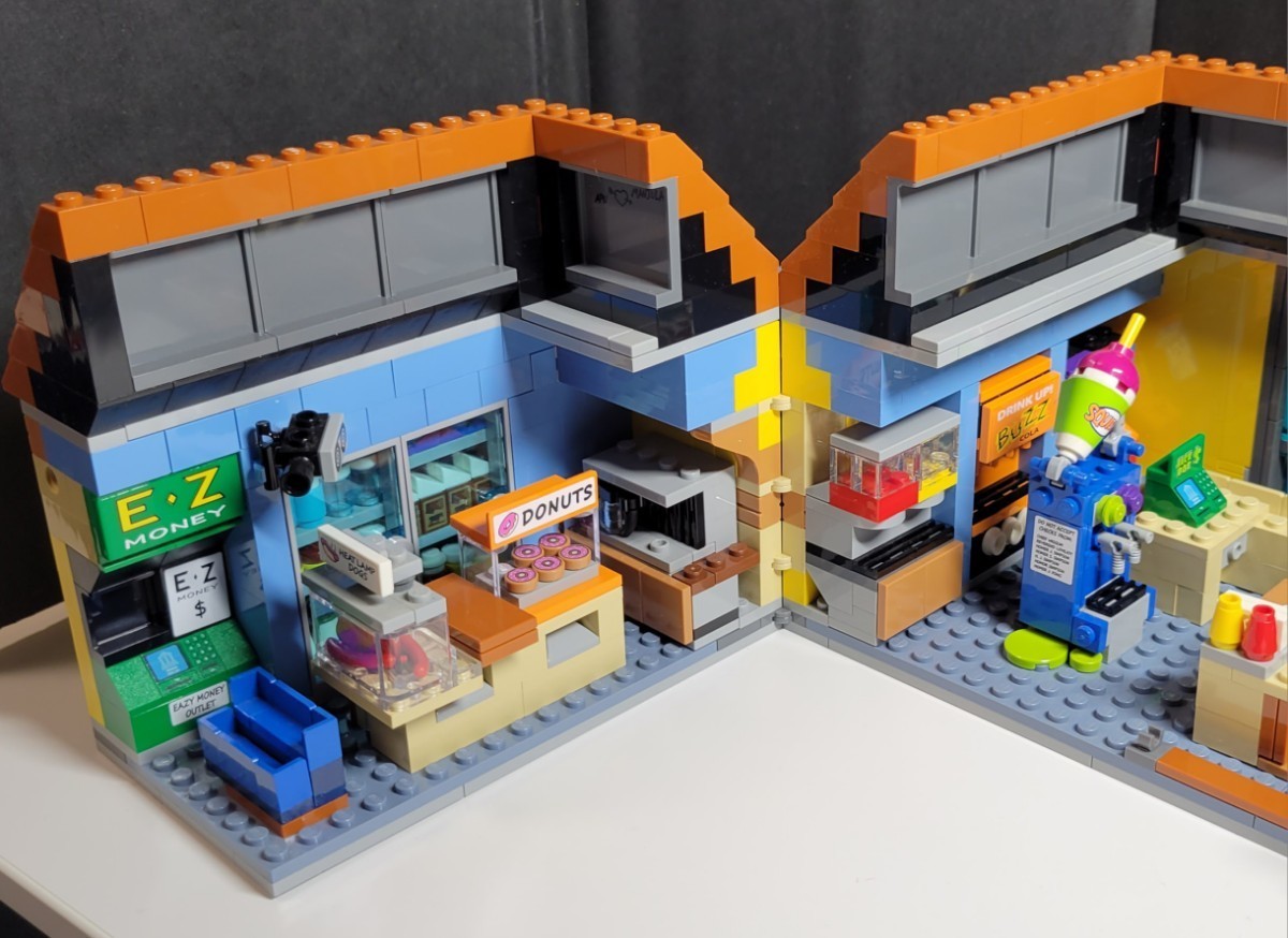 LEGO レゴ シンプソンズ 71016 クイックＥマート The Kwik-E-Mart 現状品 ジャンク ミニフィグ等欠品 タウン 建物 ジオラマ ミニチュア_画像5