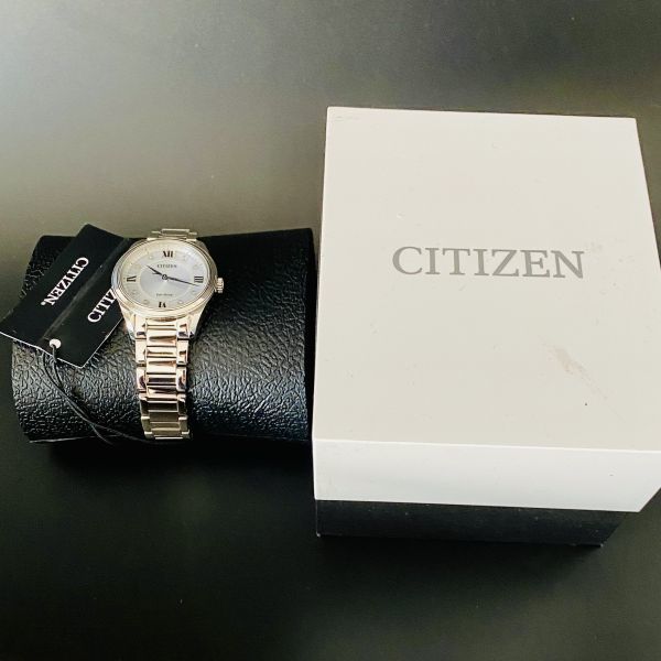 新品【高級時計 シチズン】CITIZEN アレッソ エコドライブ レディース クリスタル アナログ 腕時計 EM0870_画像10